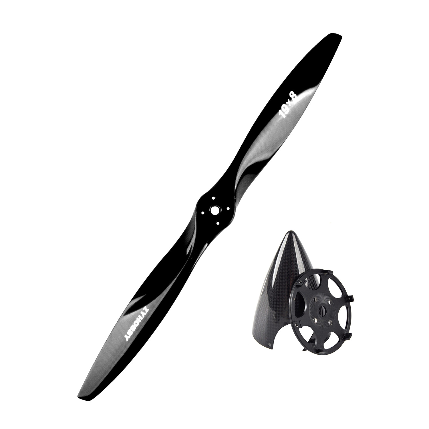 Brushless Motor Thrust Test Stand - ZYHOBBY Carbon Fiber Propeller with Drilled